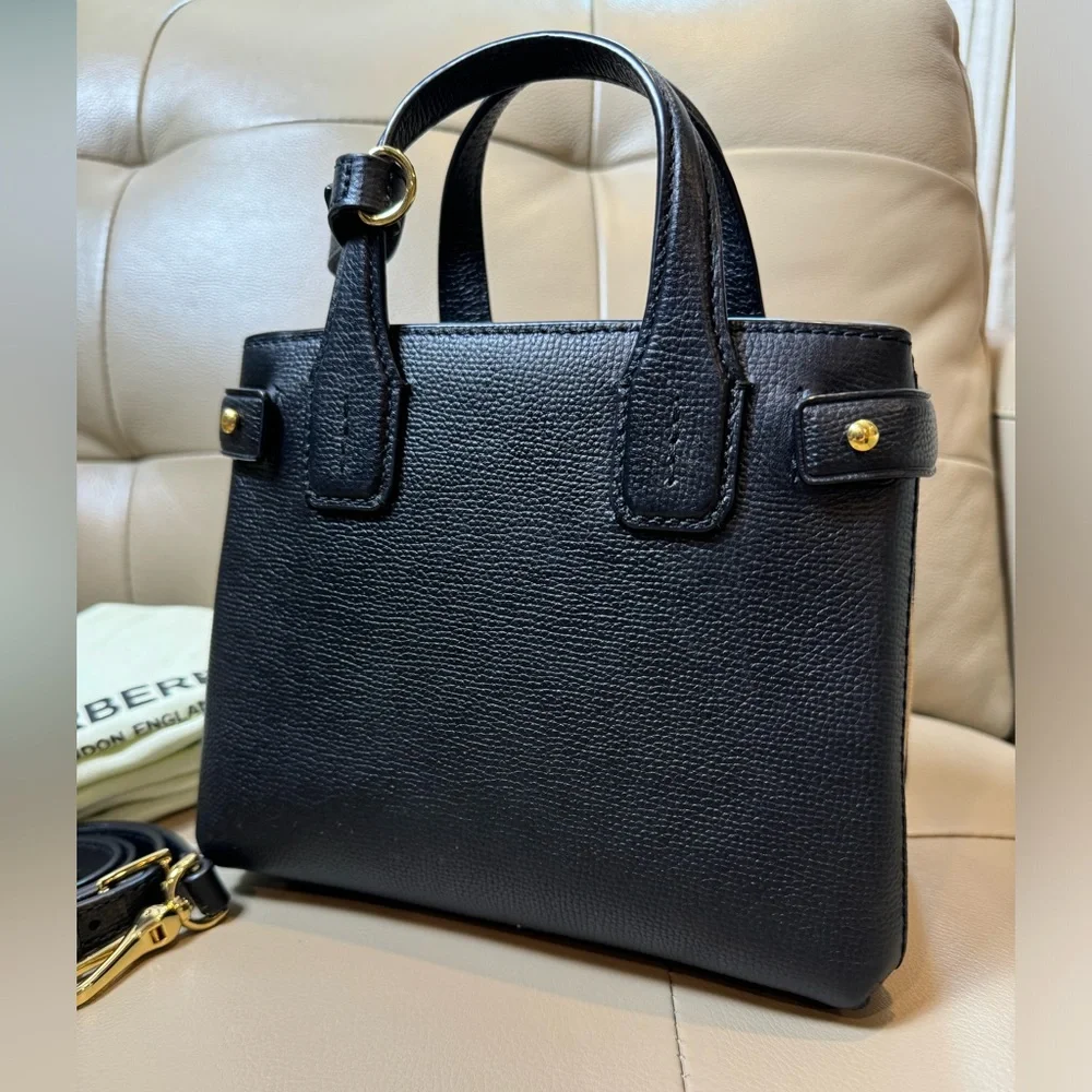 Burberry Banner tote black with nova check - Picture 2 of 10